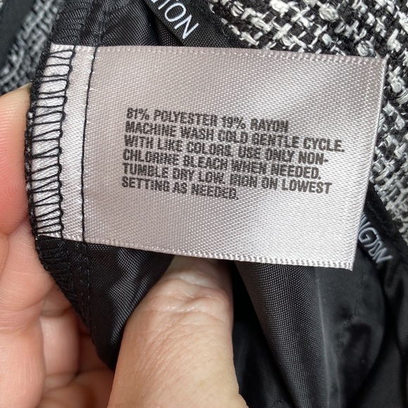 Worthington Modern Fit Black & White Tweed Trouser Pant - Picture 6 of 6